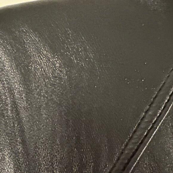 Luxurious Black Leather Jacket with Fur Trim (fur trim sold separately) - Picture 10 of 10